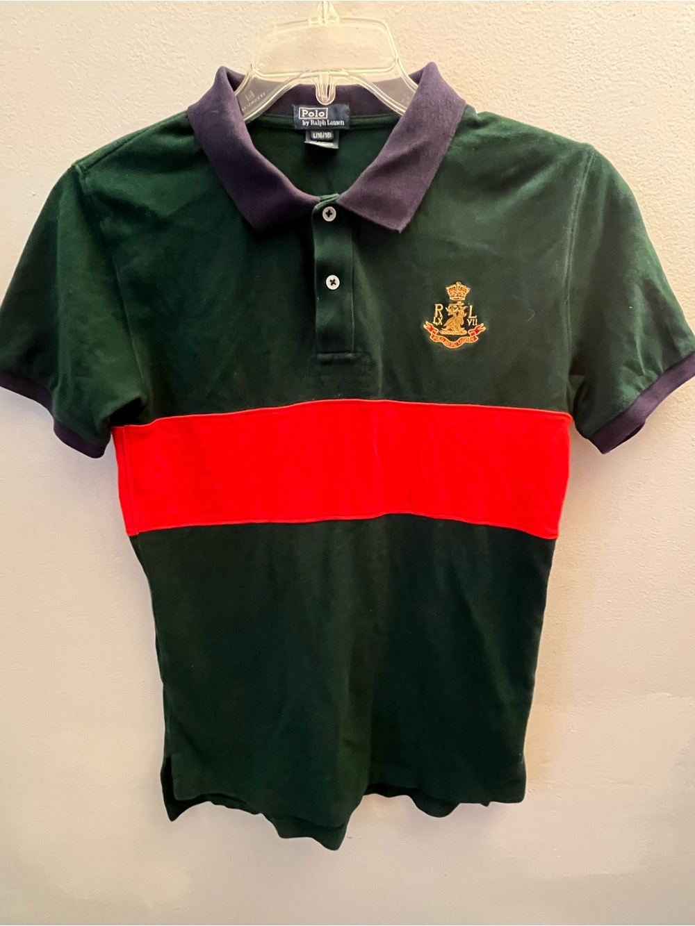 Polo by Ralph Lauren Big Boys Shirt Size 16/18 Preppy Classic RL Crest Color Lar